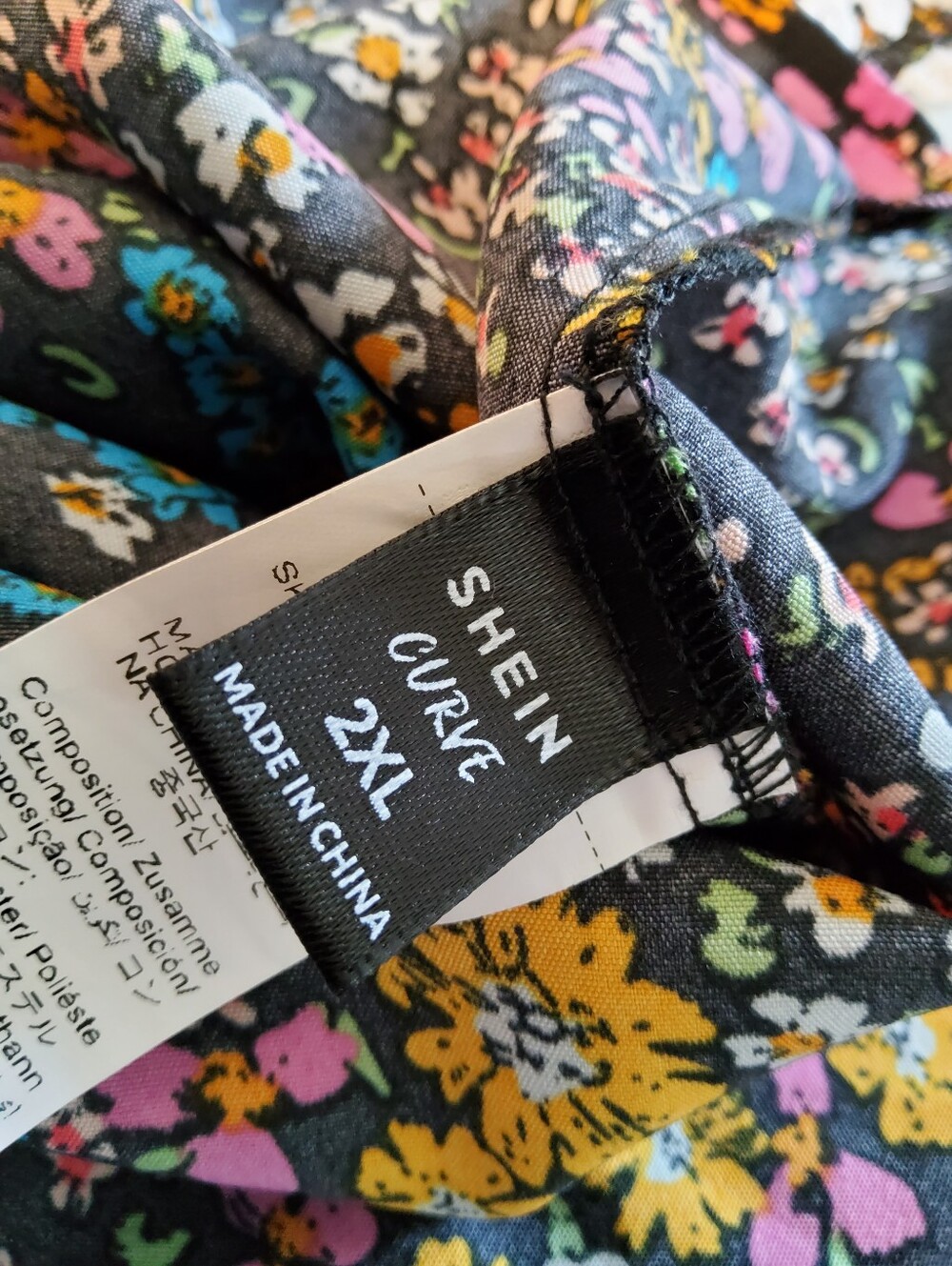 Shein Curve Floral Women's Blouse - Multicolor - Picture 6 of 8